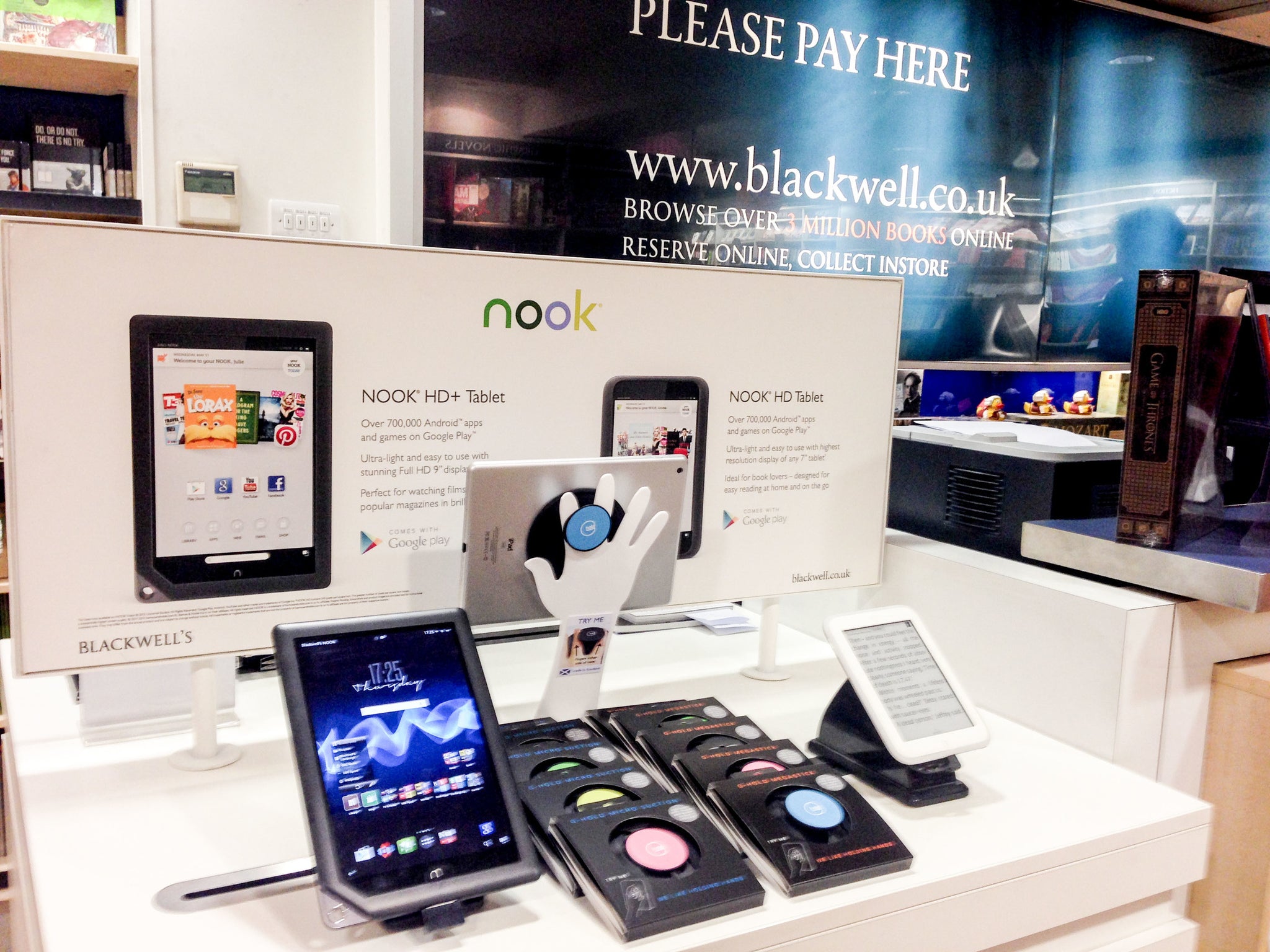 G-Hold® Ergonomic Tablet Holders  now available to buy in Blackwell's South Bridge branch