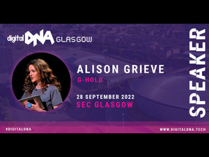 Alison Grieve as one of the key speakers at the Digital DNA conference in Glasgow talks about The Evolution of the Human Body in the Digital Age