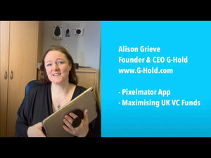 Alison Grieve, Founder of a company making ergonomic tablet holders and phone holders, talks about difference in UK VC fund allocation