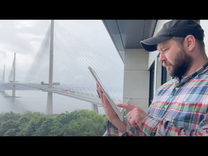 Quinsferry Crossing, G-Hold Tablet Holder, Denny Hunter, artist and Artobotic founder