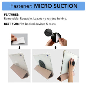 G-Hold micro suction tablet holder, ergonomic holder, comfort holder, universal tablet grip, ipad grip, ipad pro holder